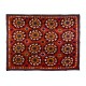 Vintage Traditional Silk Embroidery Bed Cover, Asian Suzani Wall Hanging