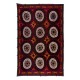 Vintage Silk Hand Embroidery Bed Cover, Central Asian Suzani Wall Hanging