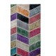 Handmade Patchwork Rug Made from Redyed Vintage Carpets. Colorful Saloon Rug