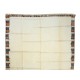 Modern Turkish Tulu Rug with Colorful Border. 100% Wool Custom Options Available