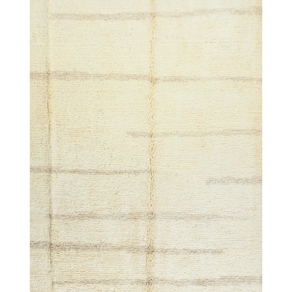 Modern Turkish Tulu Rug with Colorful Border. 100% Wool Custom Options Available