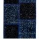 Handmade Patchwork Runner, Blue Corridor Rug for Hallway Decor, Custom Options Available