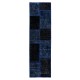 Handmade Patchwork Runner, Blue Corridor Rug for Hallway Decor, Custom Options Available