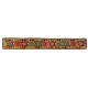 Vintage Silk Hand Embroidery Wall Hanging. Yellow Suzani Table Runner