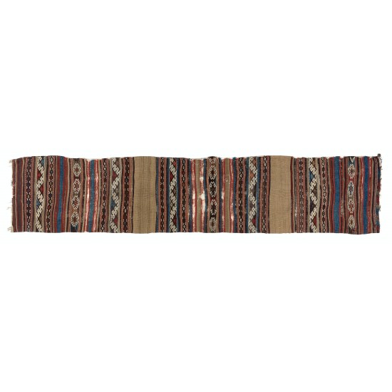 Antique Anatolian Kilim Fragment, 18th Century Antique Anatolian Kilim Fragment, 18th Century
