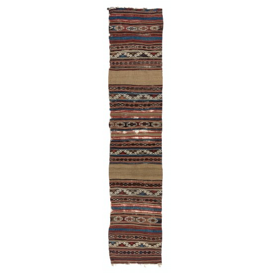 Antique Anatolian Kilim Fragment, 18th Century Antique Anatolian Kilim Fragment, 18th Century