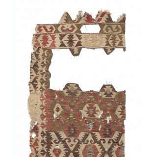 Antique Anatolian Sivrihisar Kilim Fragment, 18th Century