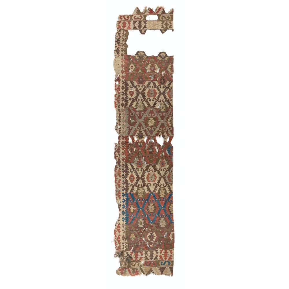 Antique Anatolian Sivrihisar Kilim Fragment, 18th Century