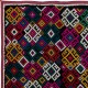One-of-a-kind Silk Hand Embroidered Wall Hanging, Vintage Colorful Suzani Bed Cover