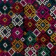 One-of-a-kind Silk Hand Embroidered Wall Hanging, Vintage Colorful Suzani Bed Cover
