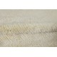 New Plain Beige Hand-Knotted Anatolian Tulu Rug,100% Natural Un-Dyed Wool