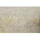 New Plain Beige Hand-Knotted Anatolian Tulu Rug,100% Natural Un-Dyed Wool