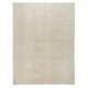 New Plain Beige Hand-Knotted Anatolian Tulu Rug,100% Natural Un-Dyed Wool