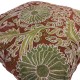 Brown & Green Cushion Cover Made of 100% Silk, Hand Embroidery Throw Pillow, Suzani Lace Pillow