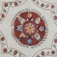 Decorative Hand Embroidered Floral Suzani Cushion Cover, 100% Silk Lace Pillow, Made in Uzbekistan
