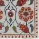 Authentic 100% Silk Handmade Cushion Cover, Suzani Fabric Lace Pillow from Uzbekistan, Embroidered Sham