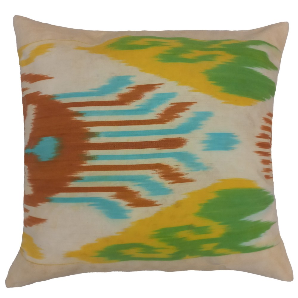 100% Silk Embroidered Fish Patterned Suzani Cushion Cover, Asian Inspired Lace Pillow, Modern Sham