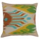 100% Silk Embroidered Fish Patterned Suzani Cushion Cover, Asian Inspired Lace Pillow, Modern Sham