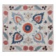 100% Silk Suzani Pillow Sham, Handmade Throw Pillow Cover, Uzbek Cushion, Asian Inspired Home Decor
