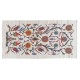 Contemporary 100% Silk Wall Hanging with Floral Design, Embroidered Uzbek Tapestry, Uzbek Wall Decor, Suzani Throw