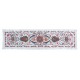 100% Silk Table Runner, Hand Embroidered Wall Hanging, Uzbek Tapestry