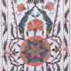 100% Silk Table Runner, Hand Embroidered Wall Hanging, Uzbek Tapestry