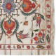100% Silk Hand Embroidered Wall Hanging, New Uzbek Bed Cover, Boho Wall Decor