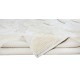 High and Low Pile Moroccan Tulu Rug, 100% Natural Beige Wool, Custom Options Available