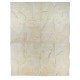 High and Low Pile Moroccan Tulu Rug, 100% Natural Beige Wool, Custom Options Available