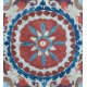 Decorative Handmade 100% Silk Suzani Cushion Cover, Embroidered Uzbek Lace Pillow