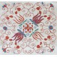 Home Decor 100% Silk Suzani Cushion Cover, Hand Embroidery Pillow, Made in Uzbekistan