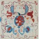 Central Asian Suzani Textile Throw Pillow, 100% Silk Cushion Cover, Hand Embroidery Pillowcase Central Asian Suzani Textile Throw Pillow, 100% Silk Cushion Cover, Hand Embroidery Pillowcase
