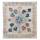 Uzbek Suzani Fabric Throw Pillow, 100% Silk Cushion Cover, Hand Embroidery Toss Pillow