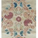 Central Asian Suzani Textile Throw Pillow, 100% Silk Cushion Cover, Hand Embroidery Pillowcase