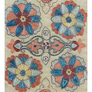 Traditional Handmade 100% Silk Suzani Cushion Cover. Floral Hand Embroidered Uzbek Accent Pillow Traditional Handmade 100% Silk Suzani Cushion Cover. Floral Hand Embroidered Uzbek Accent Pillow