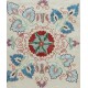 Hand-Made 100% Silk Suzani Cushion Cover, Embroidered Lace Pillow, Uzbek Throw Pillow Hand-Made 100% Silk Suzani Cushion Cover, Embroidered Lace Pillow, Uzbek Throw Pillow