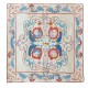 Central Asian Suzani Textile Throw Pillow, 100% Silk Cushion Cover, Hand Embroidery Pillowcase Central Asian Suzani Textile Throw Pillow, 100% Silk Cushion Cover, Hand Embroidery Pillowcase