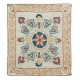 Central Asian Suzani Textile Throw Pillow, 100% Silk Cushion Cover, Hand Embroidery Pillowcase Central Asian Suzani Textile Throw Pillow, 100% Silk Cushion Cover, Hand Embroidery Pillowcase