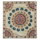 Central Asian Suzani Textile Throw Pillow, 100% Silk Cushion Cover, Hand Embroidery Pillowcase Central Asian Suzani Textile Throw Pillow, 100% Silk Cushion Cover, Hand Embroidery Pillowcase
