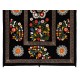 Vintage Silk Embroidered Suzani Bed Cover from Uzbekistan