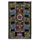 Vintage Silk Embroidered Suzani Bed Cover from Uzbekistan