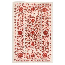 New Wall Hanging. Embroidered Cotton & Silk Bed Cover. Uzbek Tablecloth