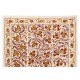 Silk Suzani Pomegranate Tree Design Bed Cover, Embroidered Wall Hanging from Uzbekistan