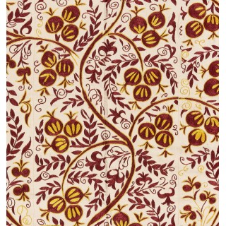 Silk Suzani Pomegranate Tree Design Bed Cover. Embroidered Wall Hanging from Uzbekistan