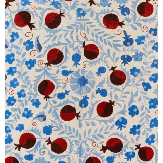 New Wall Hanging. Embroidered Cotton & Silk Bed Cover. Uzbek Tablecloth