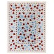 New Uzbek Suzani Textile. Embroidered Cotton & Silk Bed Cover