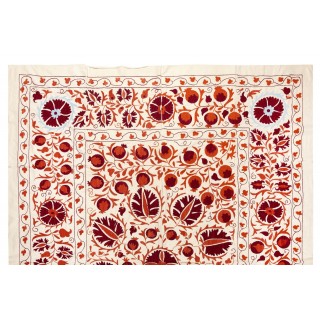 New Wall Hanging. Embroidered Cotton & Silk Bed Cover. Uzbek Tablecloth