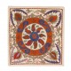 21st Century Decorative Silk Embroidered Suzani Cushion Cover from Uzbekistan 21st Century Decorative Silk Embroidered Suzani Cushion Cover from Uzbekistan