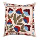 Decorative Silk Embroidered Suzani Cushion Cover from Uzbekistan