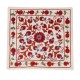 Decorative Hand Embroidered Silk, Cotton and Linen Cushion Cover From Uzbekistan